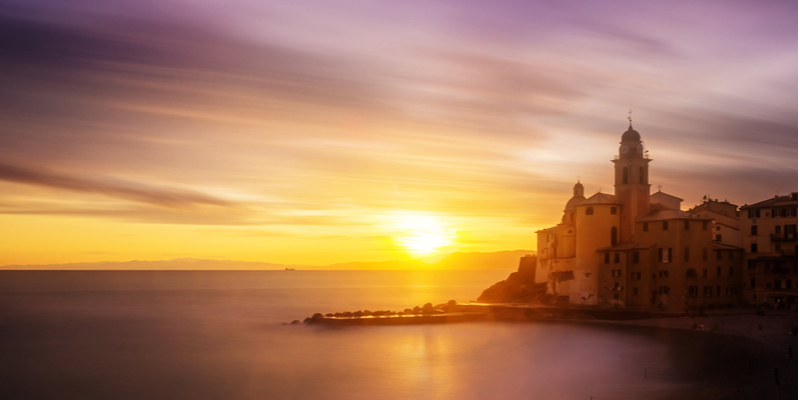 Camogli al tramonto