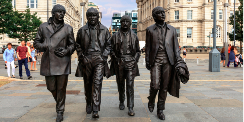 Statue dei Beatles a Liverpool