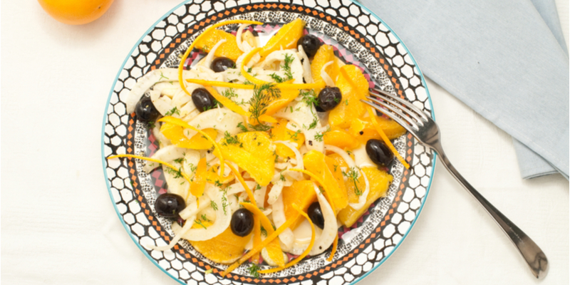 Insalata di arance, olive e finocchi