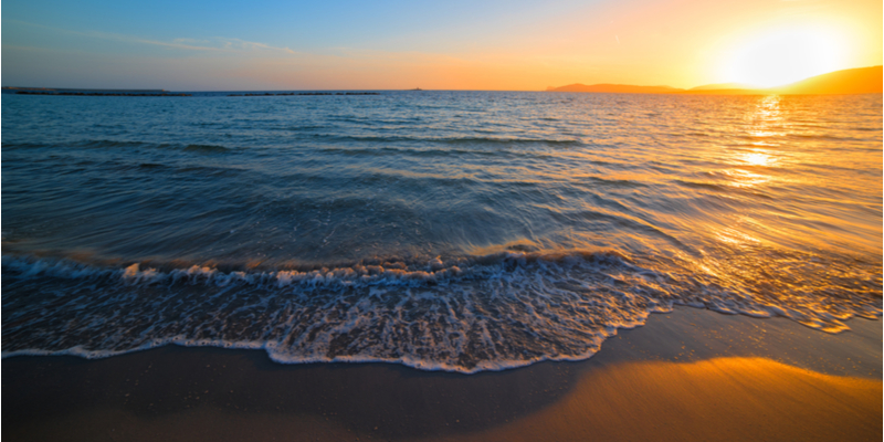 Tramonto sul litorale di Alghero, Sardegna