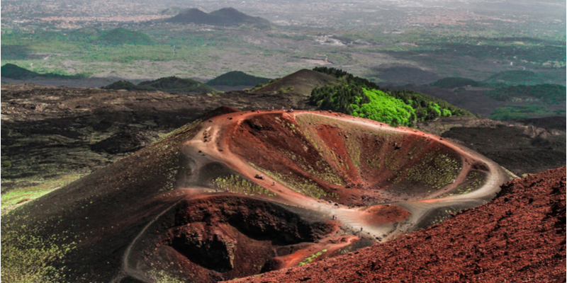 Vista panoramica dell'Etna