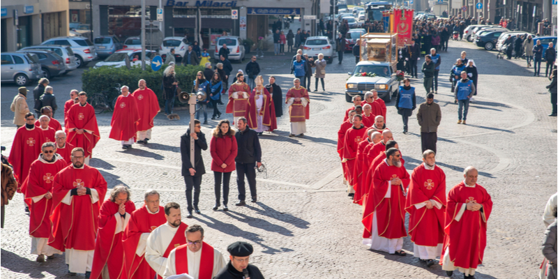 Terni, processione di San Valentino