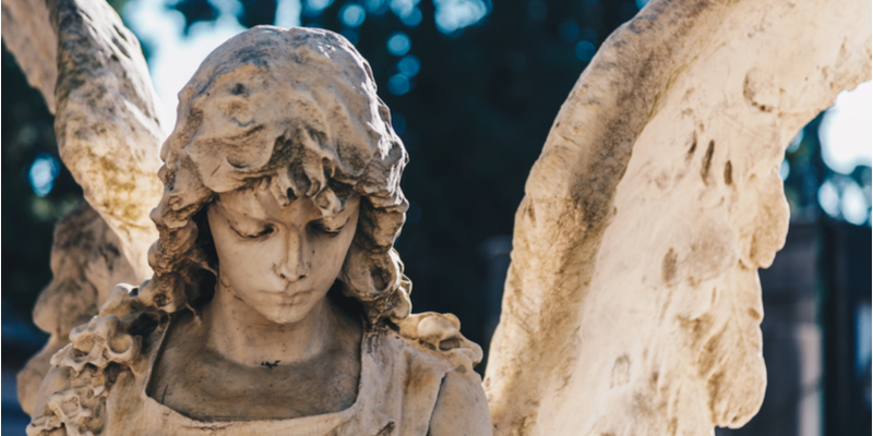 Una statua del Cimitero Monumentale