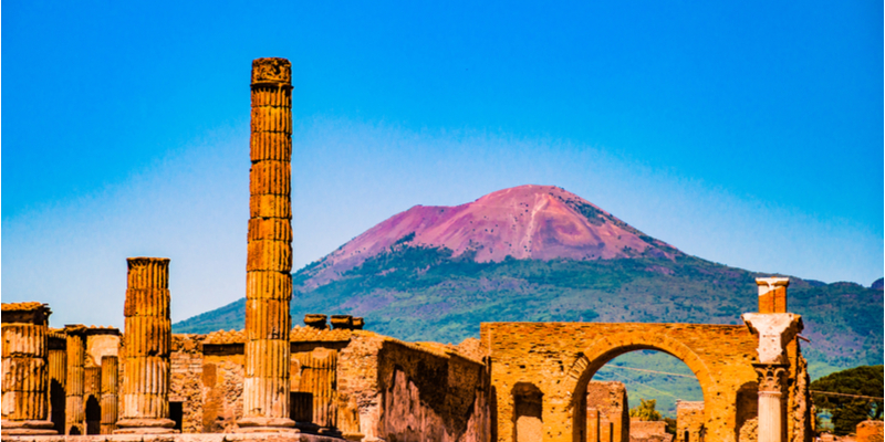 Pompei ed il Vesuvio sullo sfondo