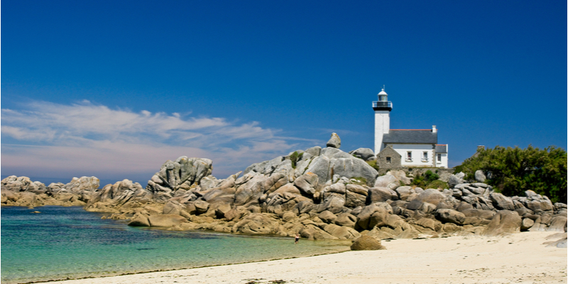 Phare de Pontusval in Bretagna