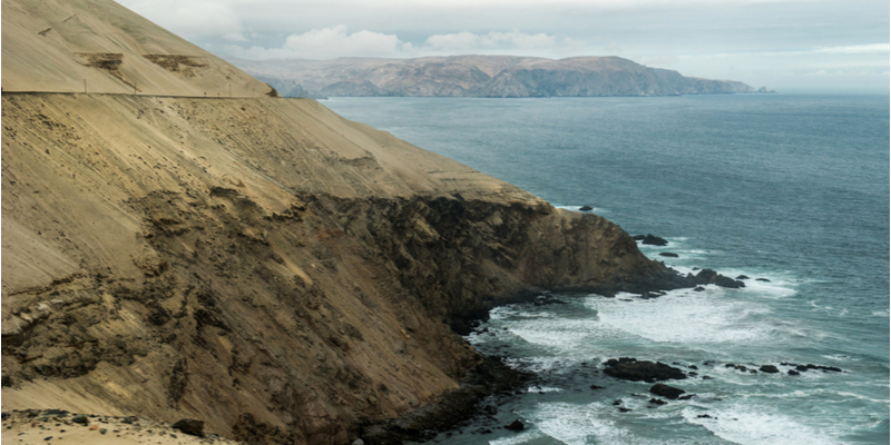 La panamericana sulla costa, Peru