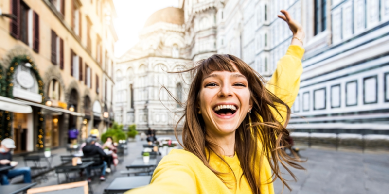 Ragazza a Firenze