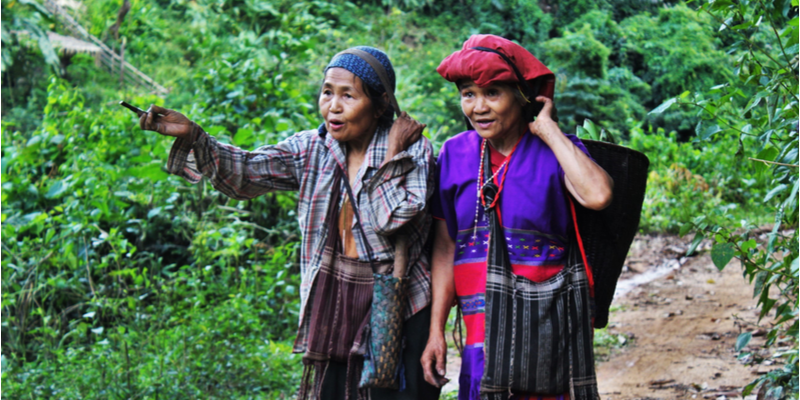 Tribu Karen nella foresta - Mae Hong Son
