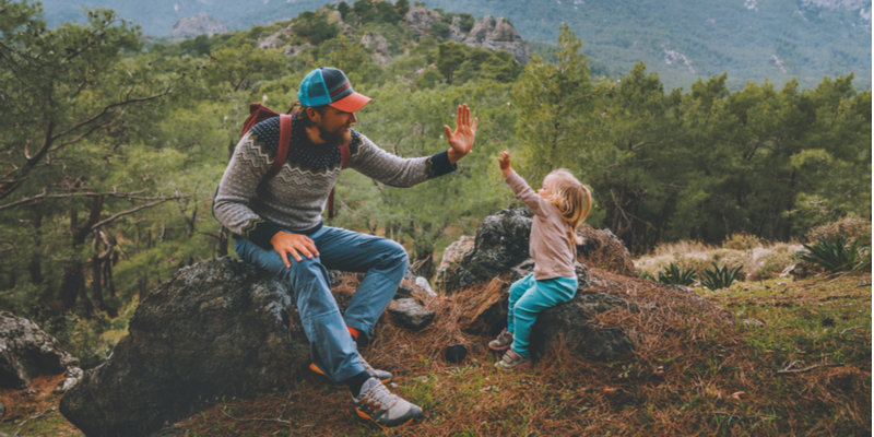 Montagna con bambini